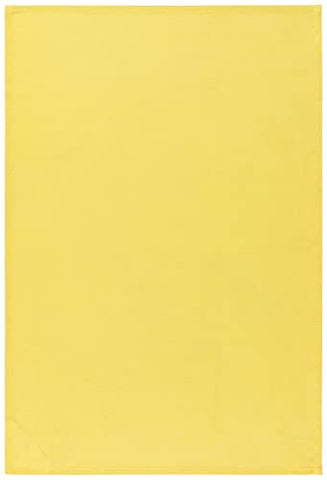 Now Designs flour sack towel chartreuse-turquoise-leaf pattern placed on a table as decor