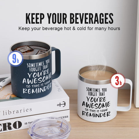 NOWWISH leak-proof lid and ergonomic handle prevent spills on the go.