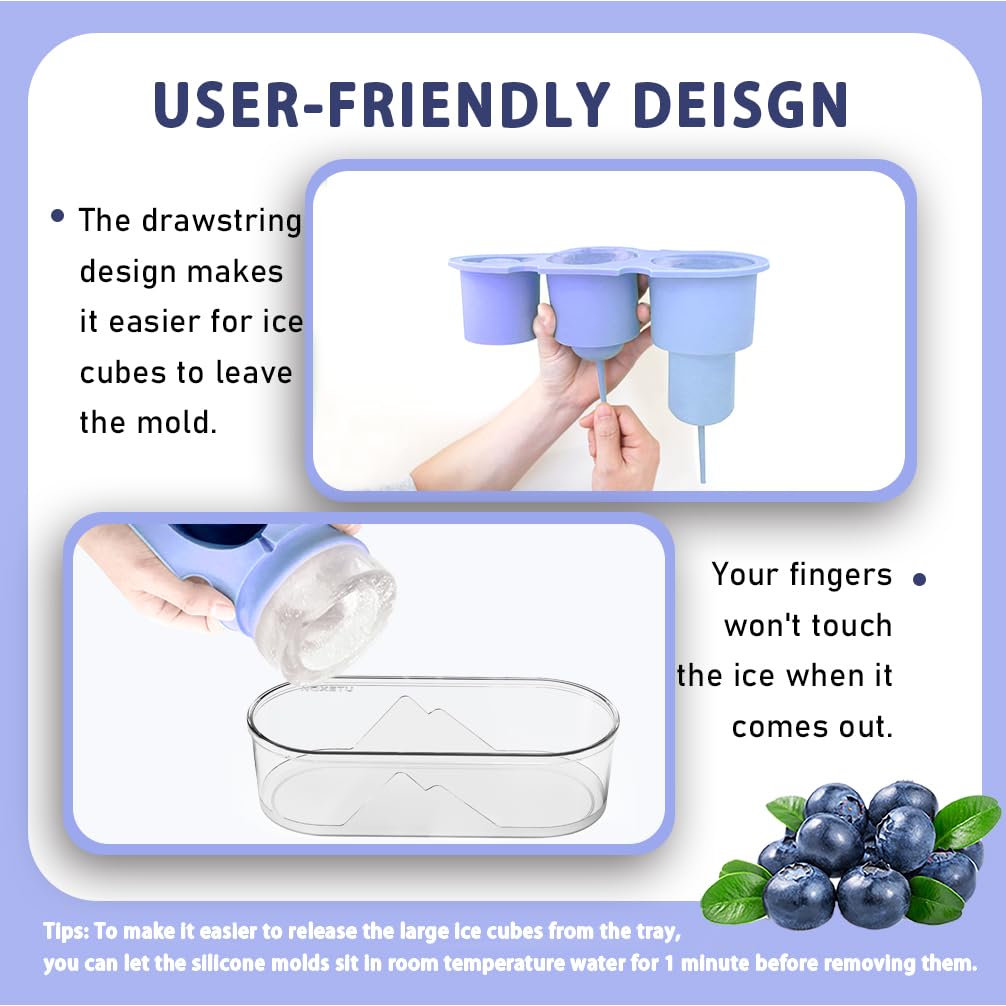 Noxetu food-grade silicone ensures safe, durable ice for daily use.