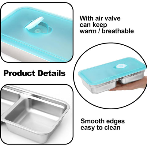 noxozoqm food-grade 304 stainless steel ensures safe, reusable snack storage