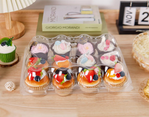 NPLUX clear PET shows cupcakes for quick customer selection