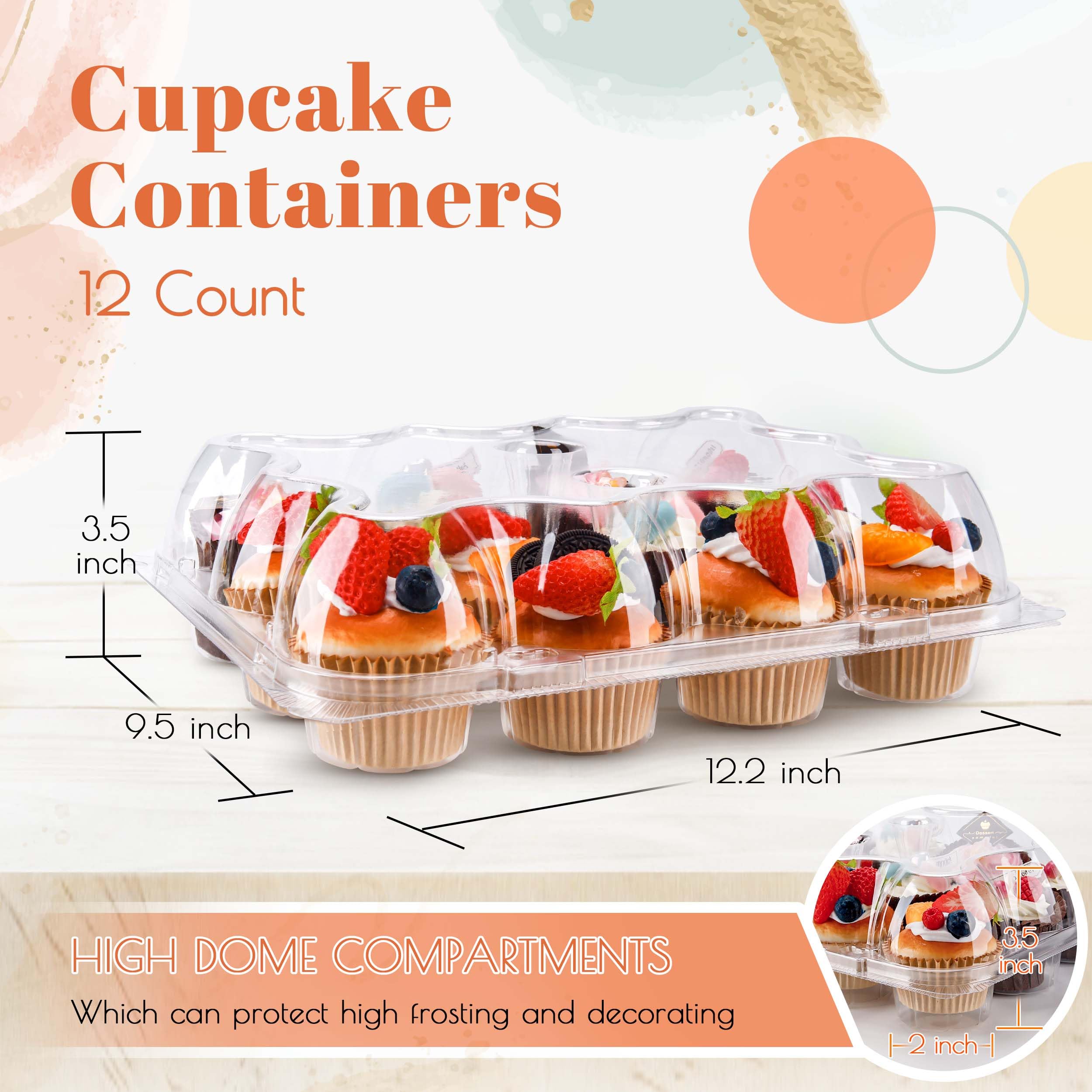 NPLUX BPA-free PET container highlights baked goods while staying reusable