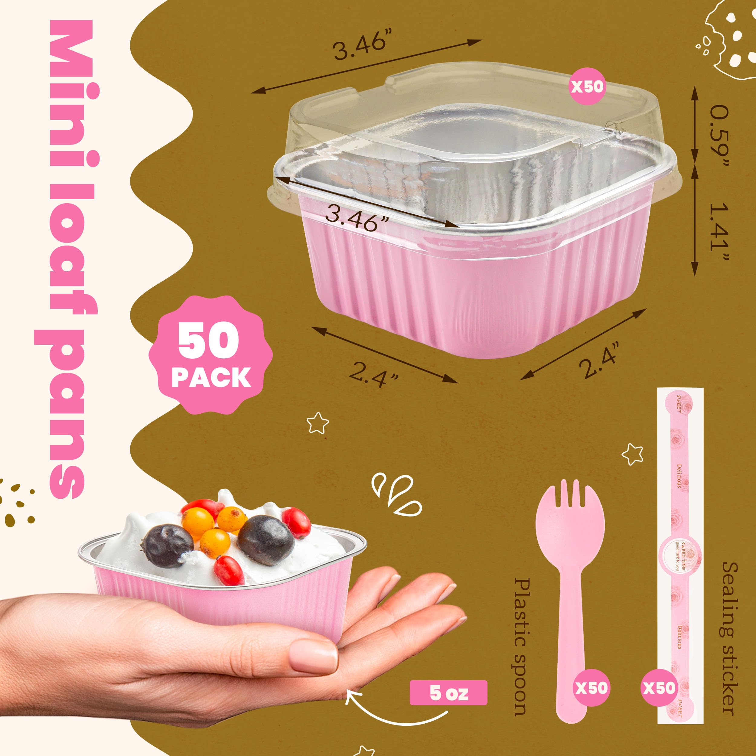 NPLUX mini cake pans open packaging for quick dessert prep