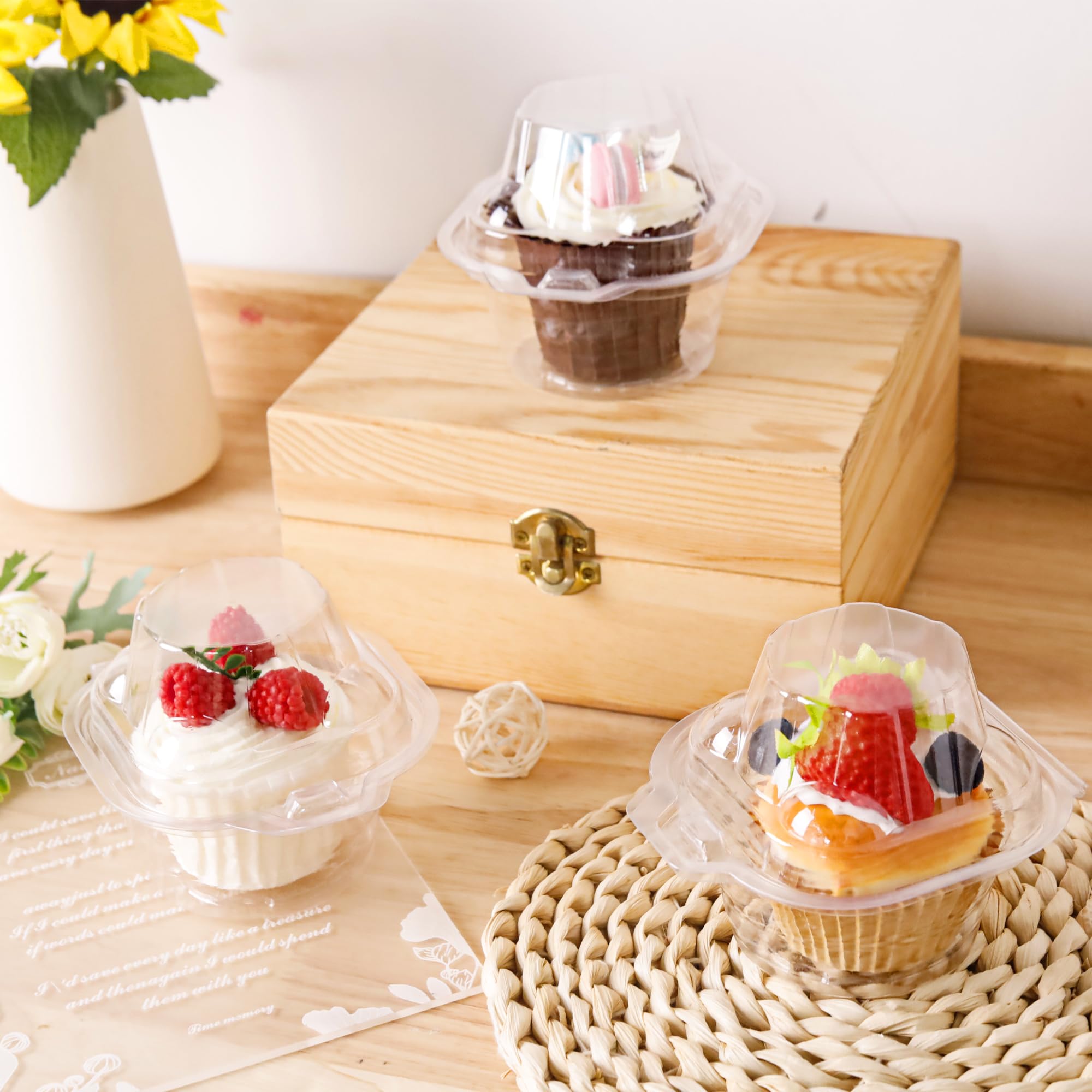 NPLUX multi-purpose boxes hold muffins, donuts, cookies, or small gifts.