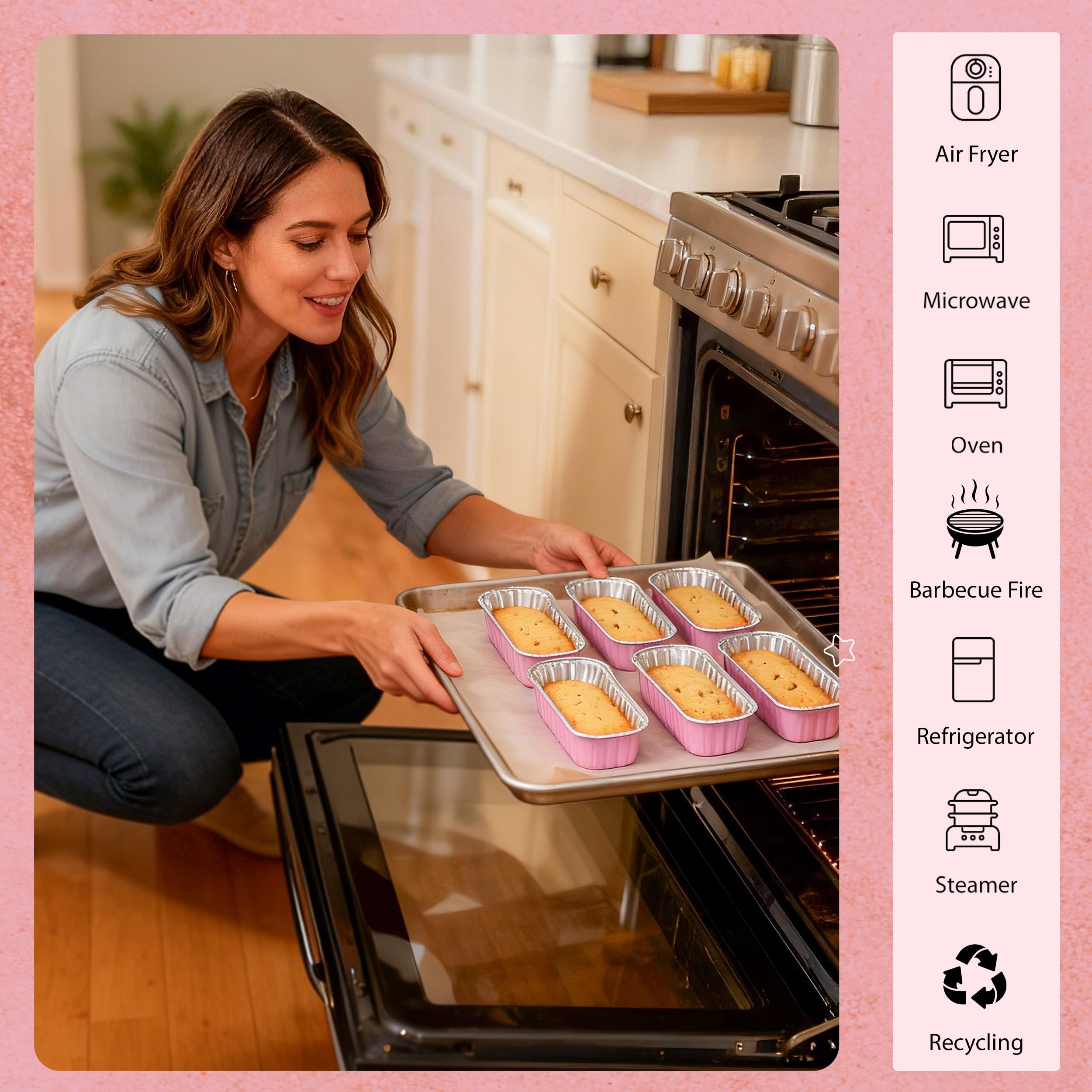 NPLUX plastic lids snap securely onto mini pan for transport.