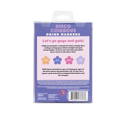NPW Drinking Buddies disco cowboy charm Foxy, stylish party accessory.