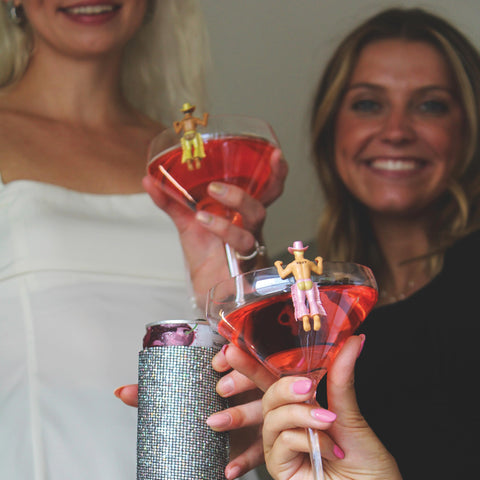 NPW Drinking Buddies disco cowboy charm gift idea, fun stocking stuffer.