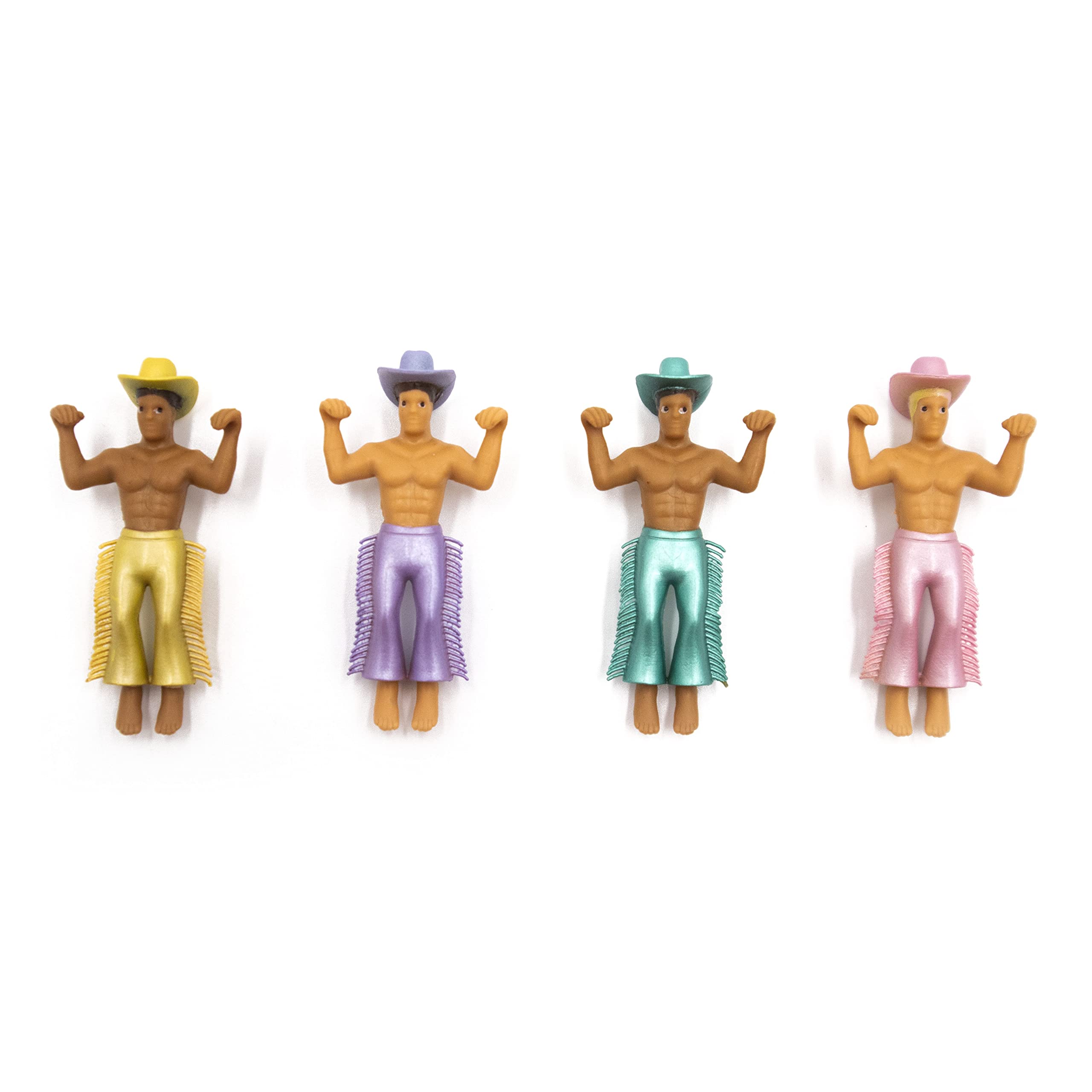 NPW Drinking Buddies disco cowboy charm set, four unique markers.