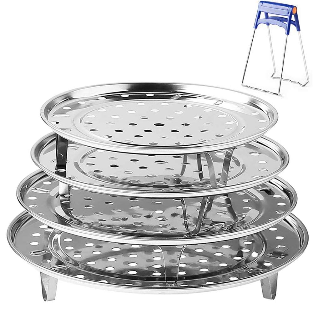 NRDBEEEC steamer rack keeps jars elevated for even steaming in your pot
