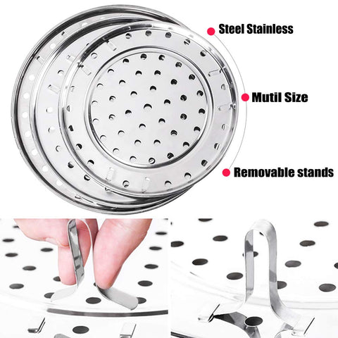 NRDBEEEC 4-pack versatile for eggs, vegetables, seafood, and more