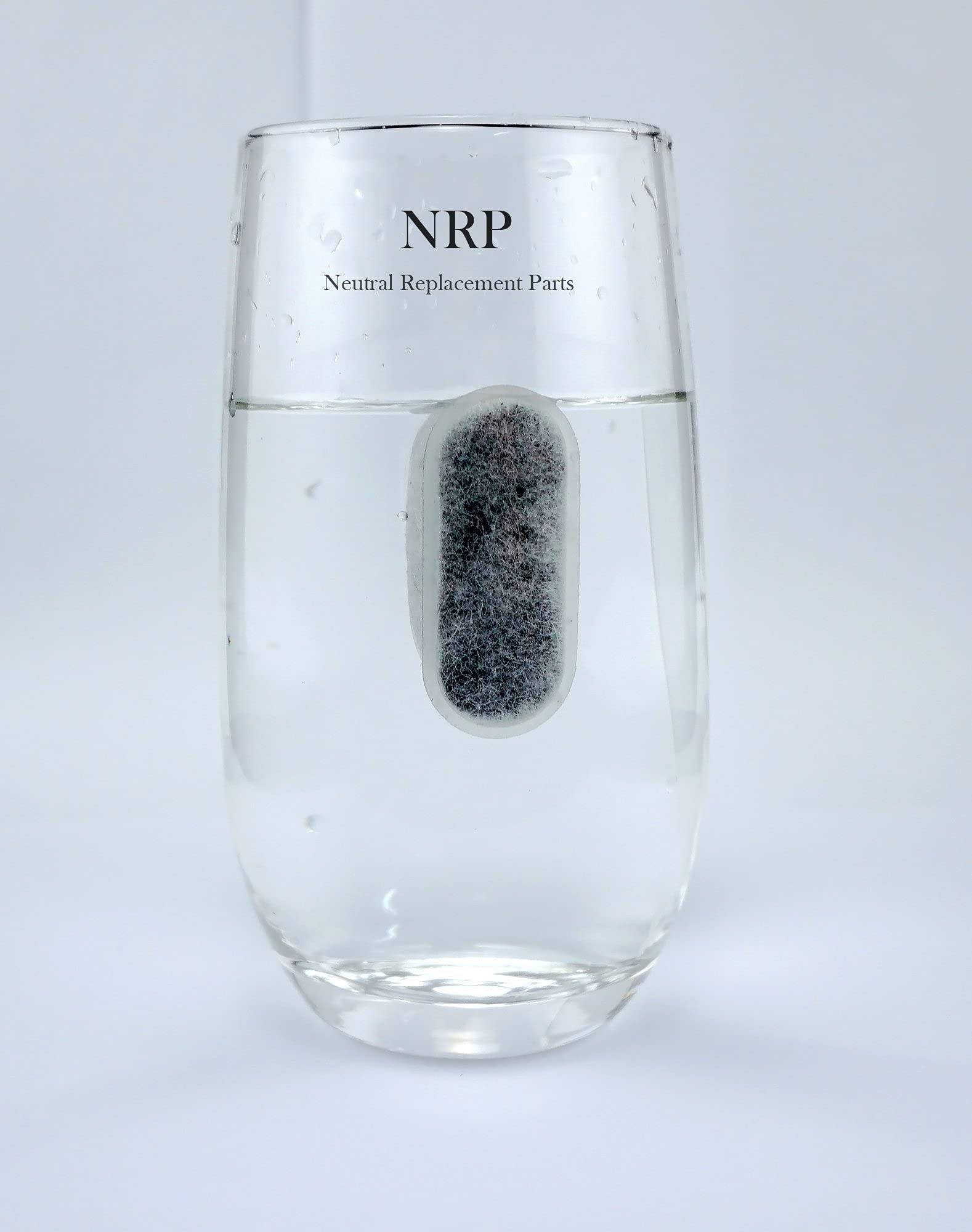 NRP water taste test cup shows improved taste from activated charcoal filtration.