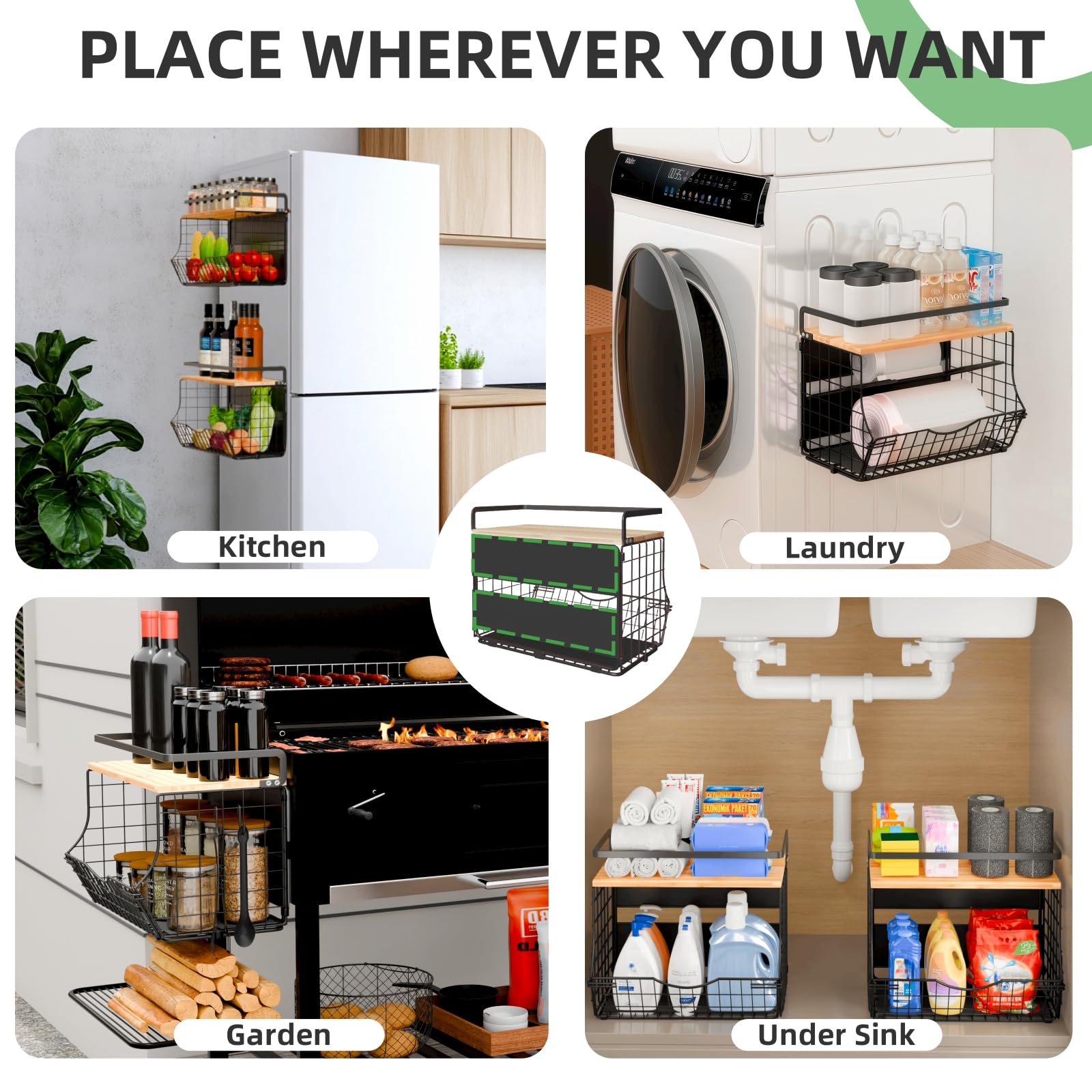 NRSVIAN no-drill quick installation on fridge or washer