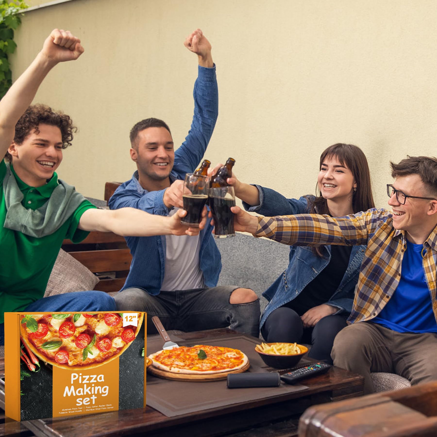 Nsoyos oven-to-table transfer made simple with extended reach.