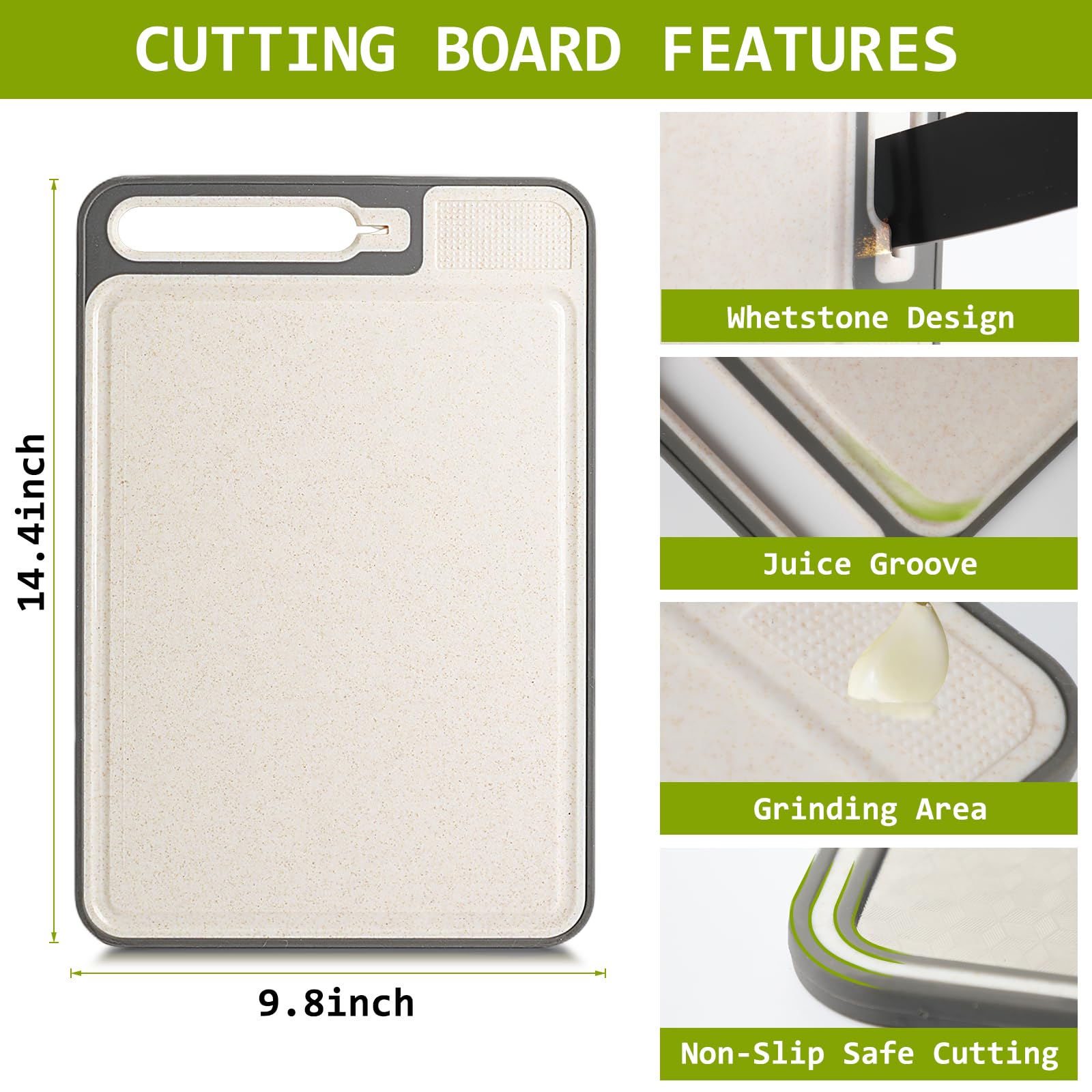 NTIERA 3-in-1 juice groove cutting board keeps liquids away from counters