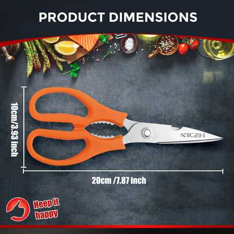 NTVKID poultry shears designed for clean poultry bones and meat