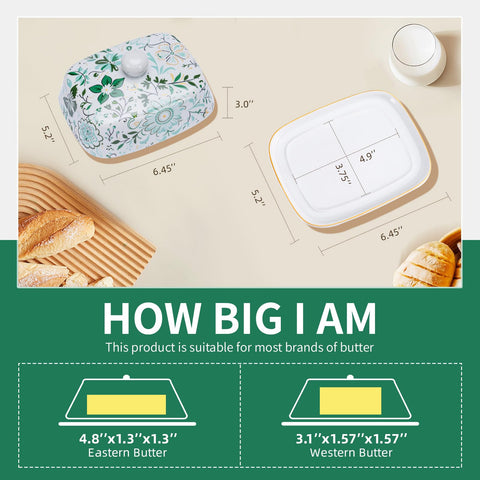NTWJNJY countertop butter dish displayed as stylish kitchen organization