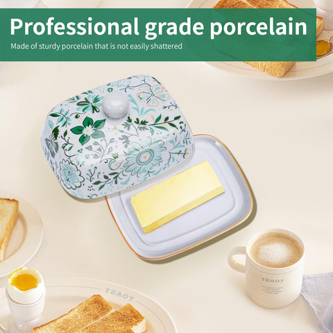NTWJNJY durable porcelain butter dish designed for daily use