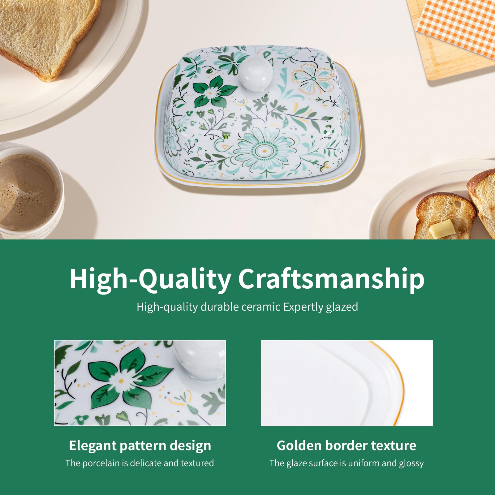 NTWJNJY gift-boxed butter dish ideal for housewarmings and celebrations