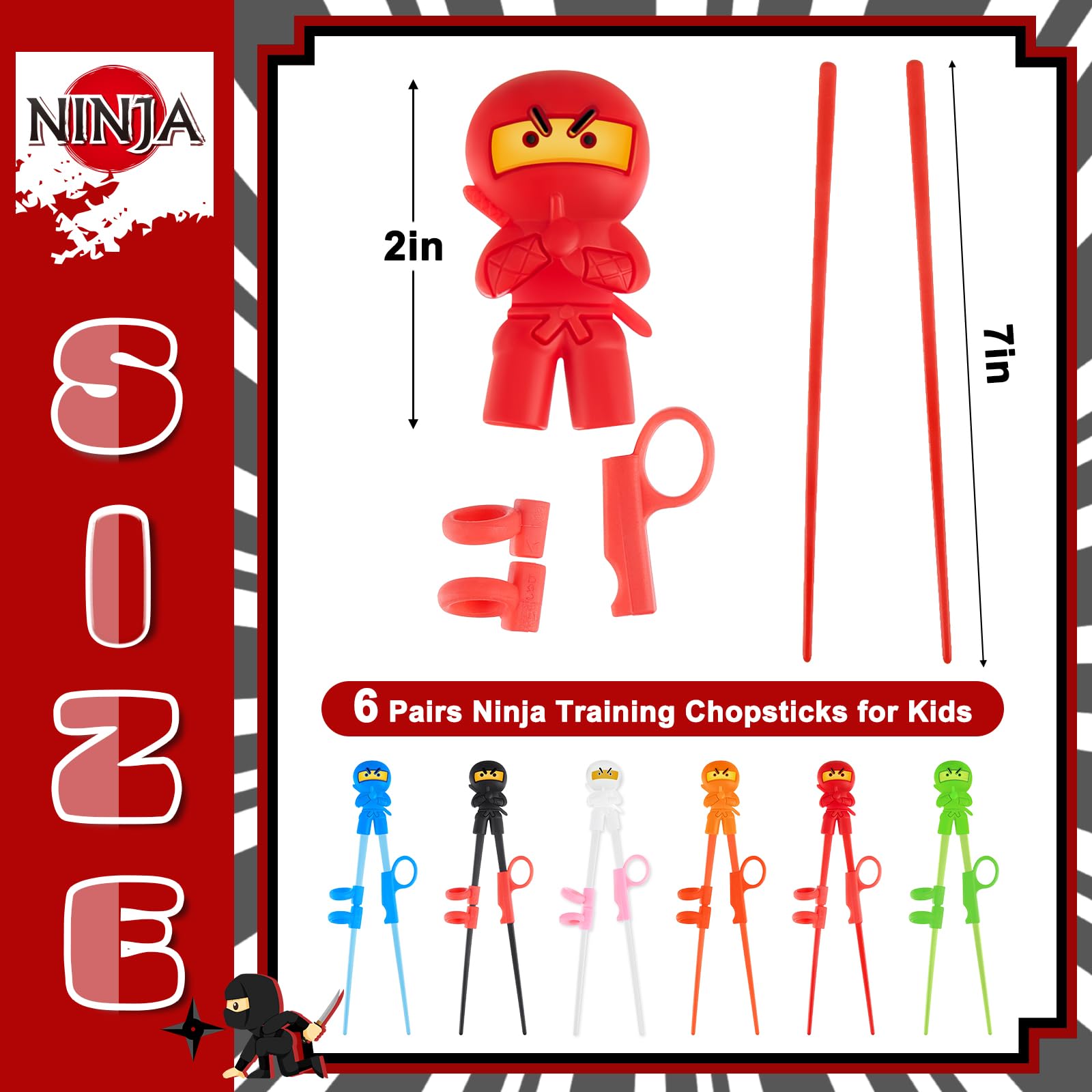 Nuanchu ambidextrous chopsticks for beginners promote comfortable use for right or left-handed eaters.
