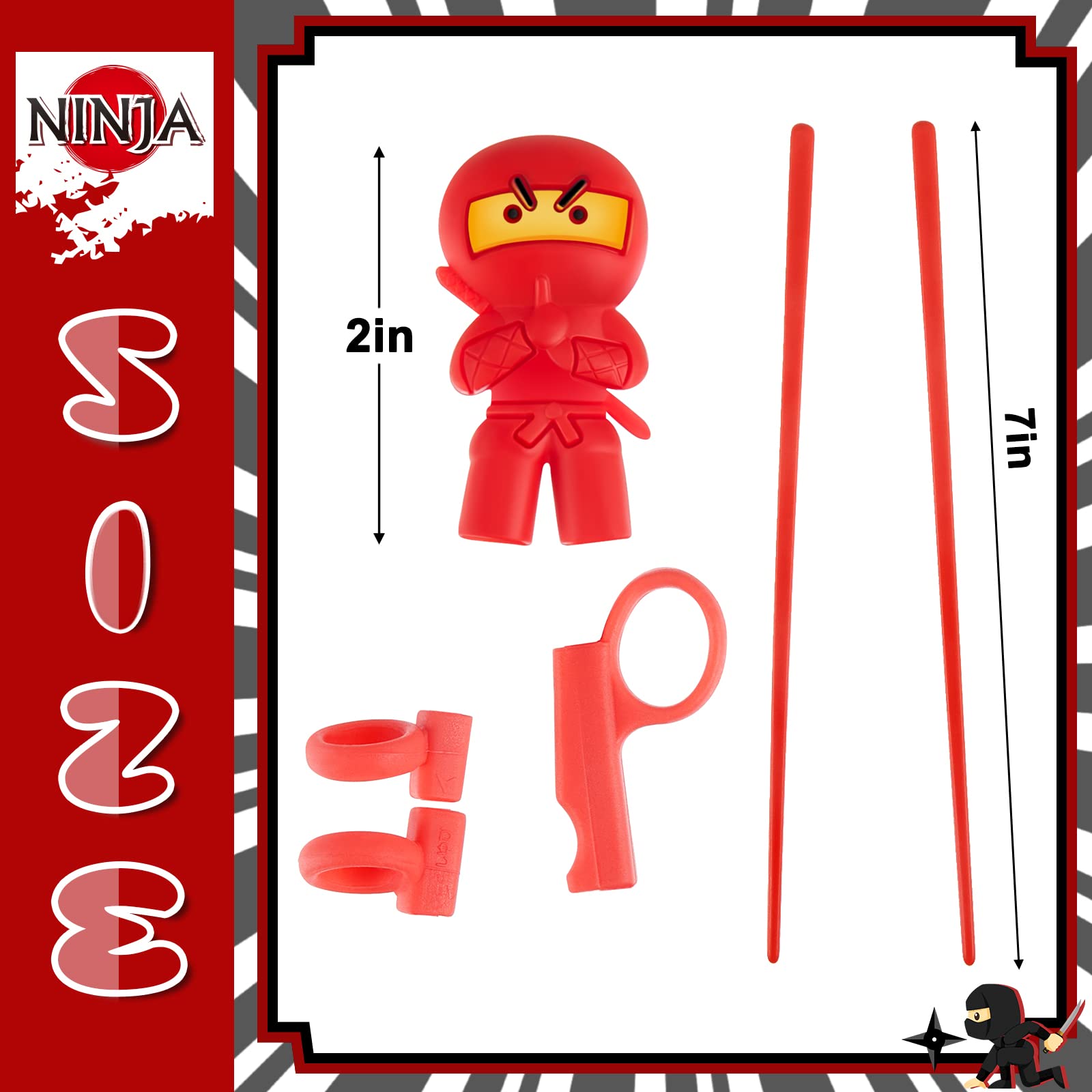 Nuanchu chopstick helpers kit with twelve pieces for grip guidance.