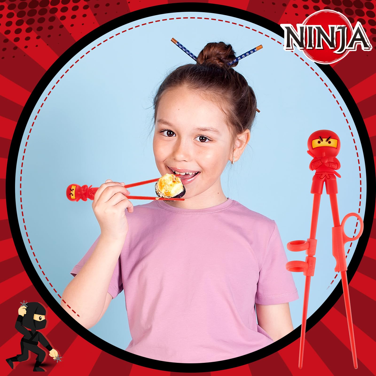 Nuanchu dishwasher-safe kids chopsticks for quick cleanup after meals.