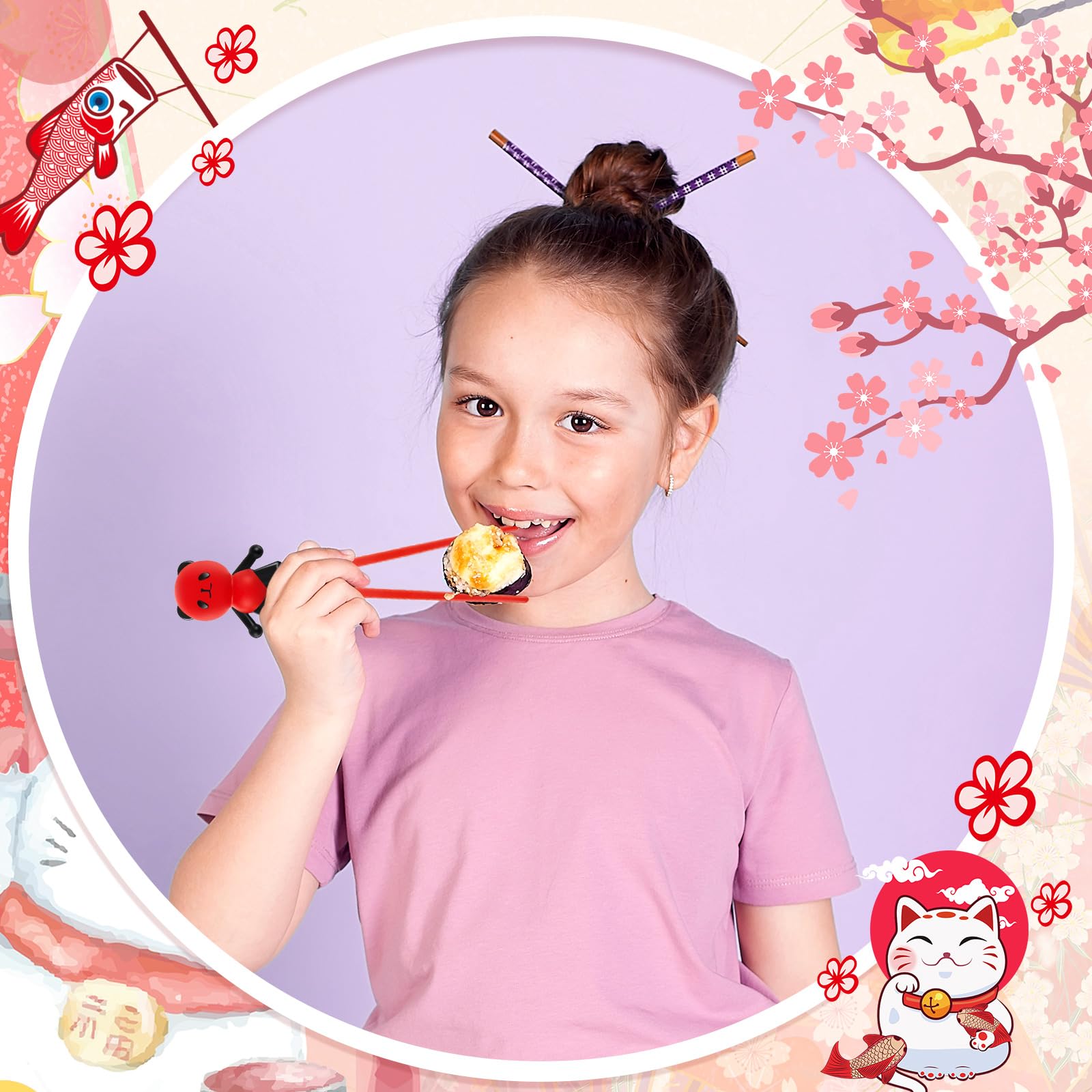 Nuanchu chopsticks ideal for noodles and ramen while learning