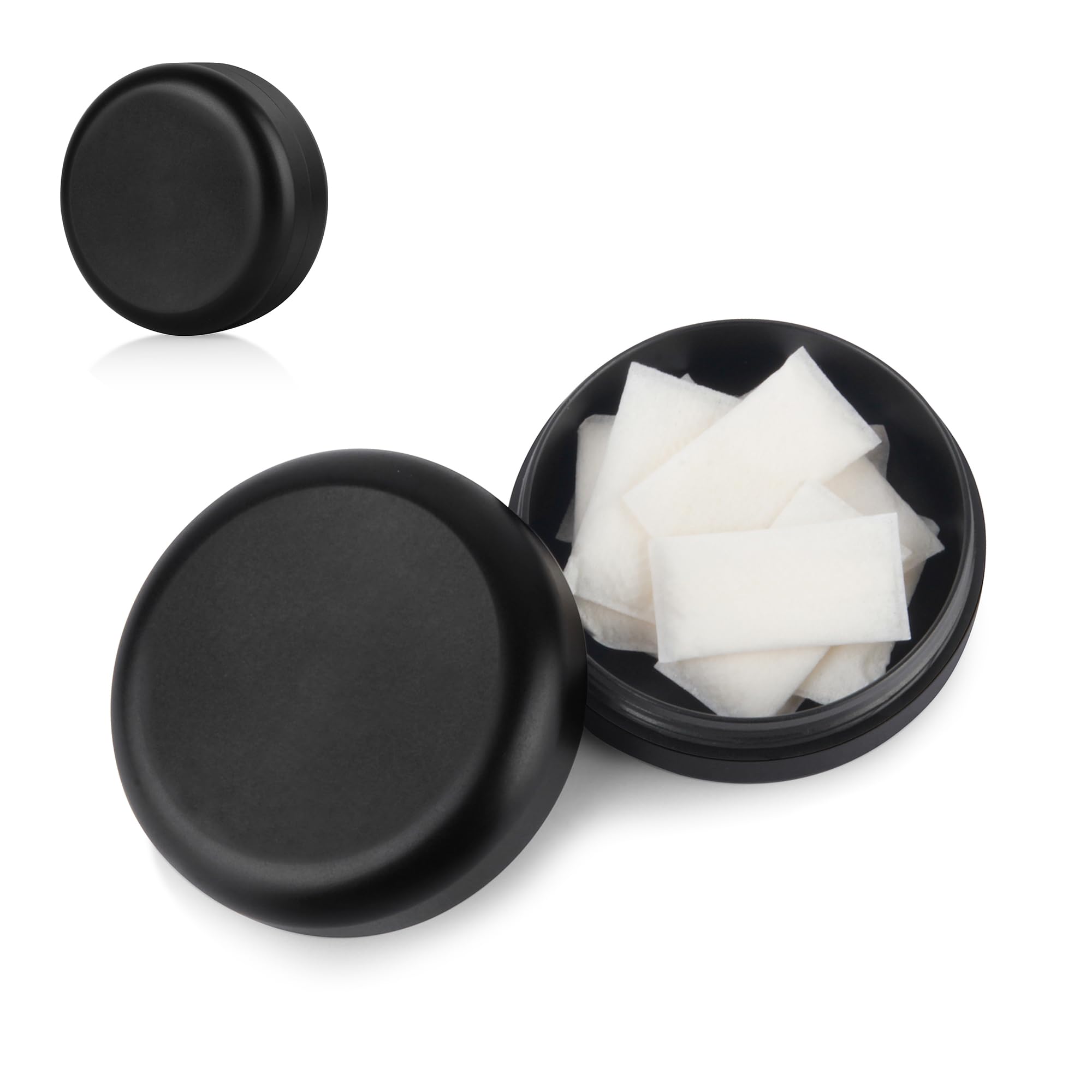 NuBonsey Zyn metal container shows pocket-friendly design for on-the-go pouches.