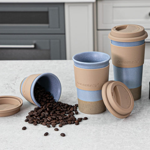 Nucookery 8oz travel mug ideal for compact on-the-go beverages