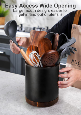 Nucookery cork bottom protects counters from scratches and noise.