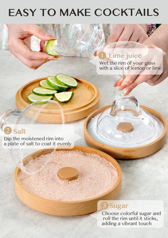 Nucookery beech wood rimmer tray adds rustic elegance to bars.