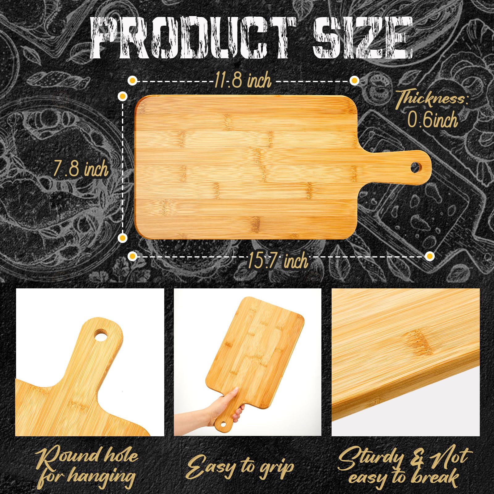 Nuenen bamboo pizza board for quick slicing and sharing.