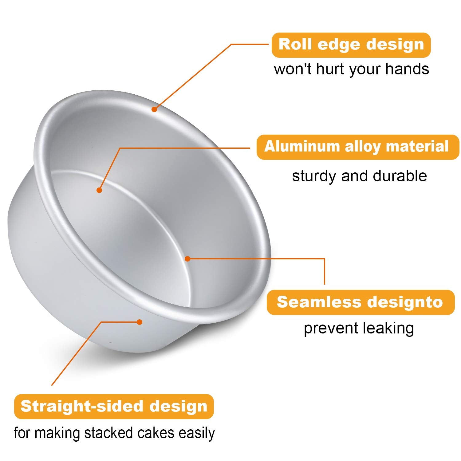 Nuenen cake pans great for layering and individual desserts