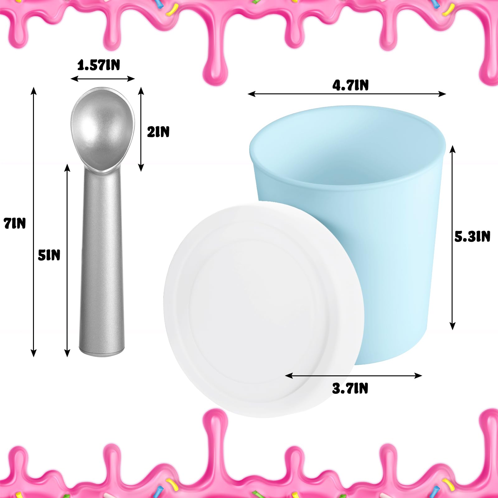 Nuenen ice cream spoon included for easy serving.