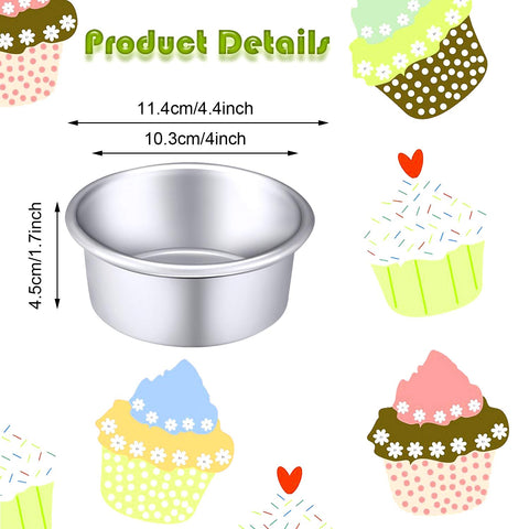 Nuenen round cake pans with non-stick surface for easy release