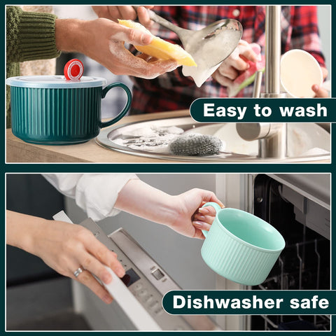 Nuenen vented lid design helps prevent splashes during reheating.