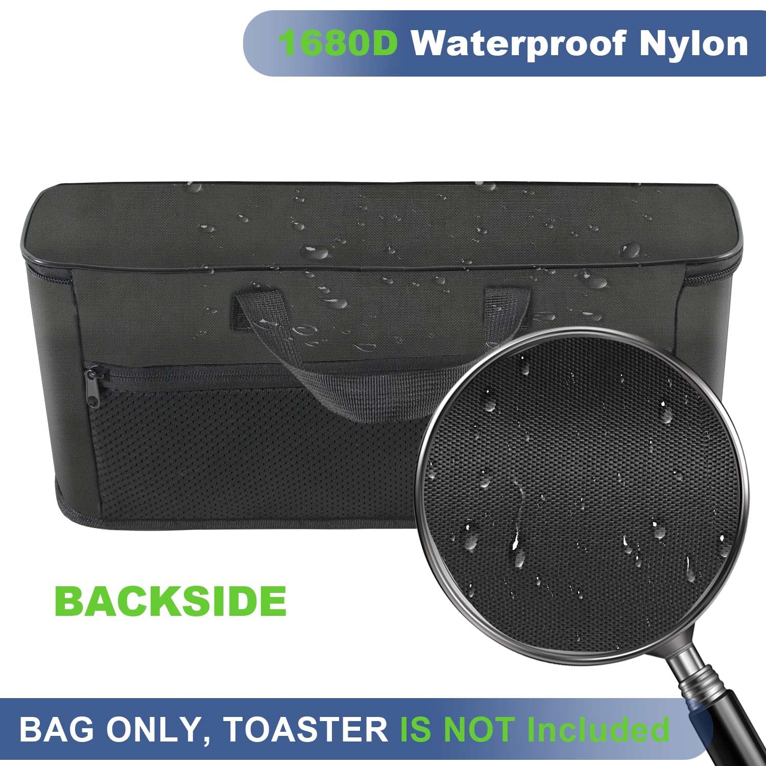NUENSS-ROR bag accessory pocket keeps cords organized.