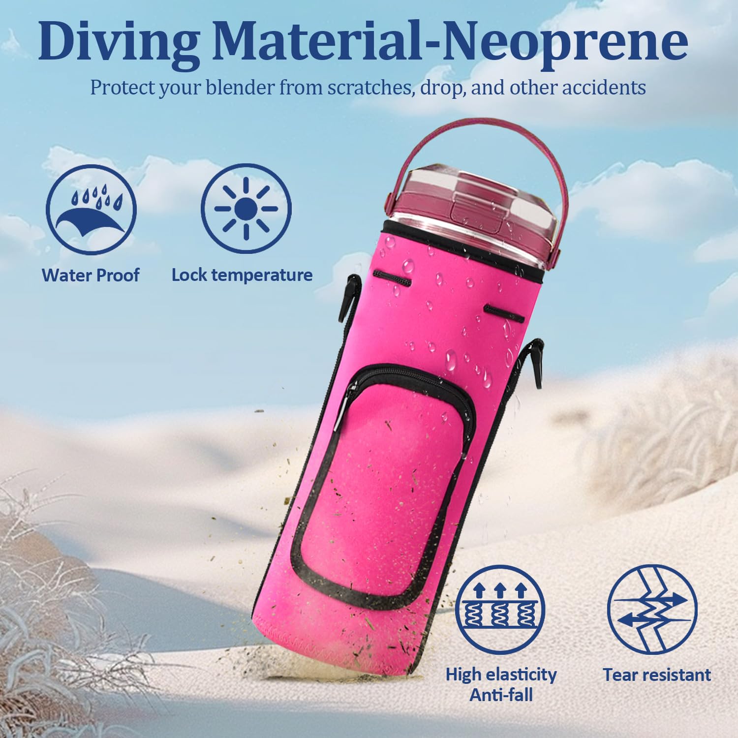 NUENSS-ROR waterproof neoprene material shields against scratches and moisture