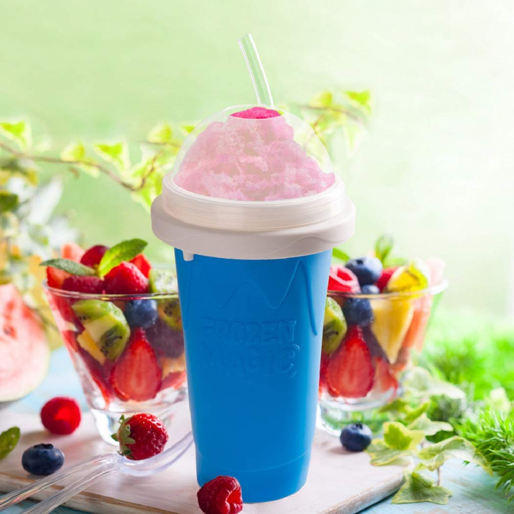 NUFR Slushie Maker Cup DIY smoothie preparation with any drink