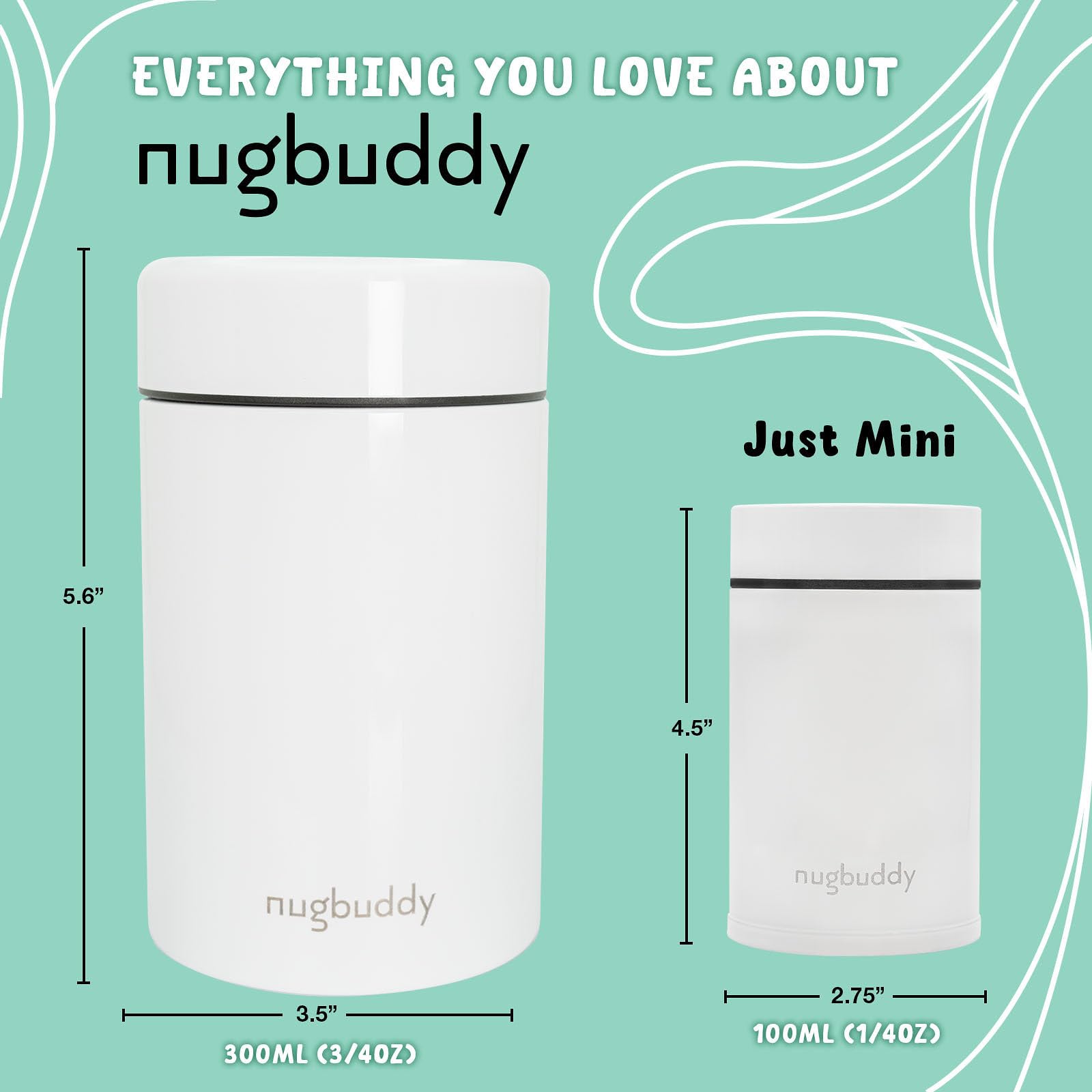 Nugbuddy Mini portability fits in cup holders for travel on the go.