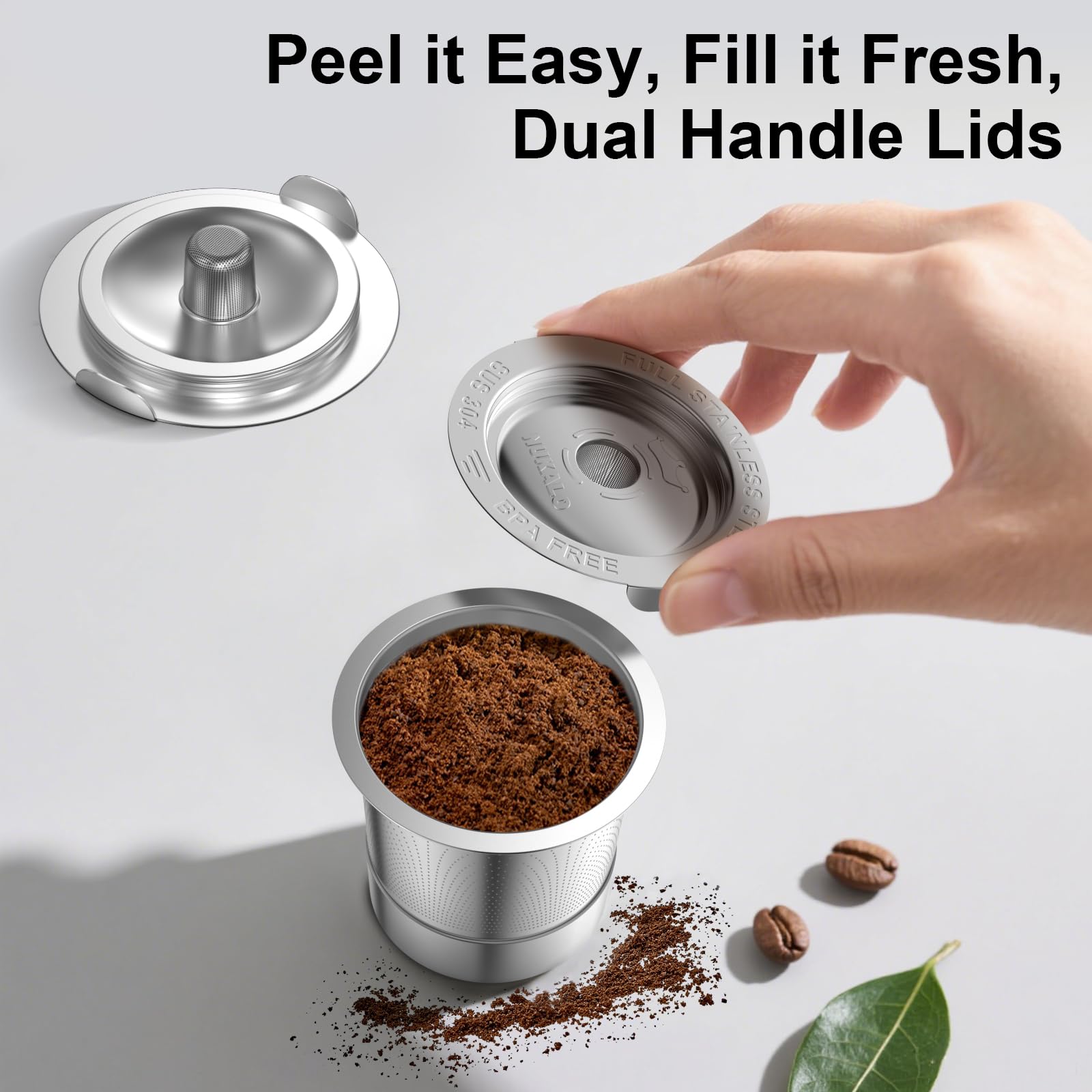 NUKALO eco-friendly reusable filter reduces waste and ongoing costs