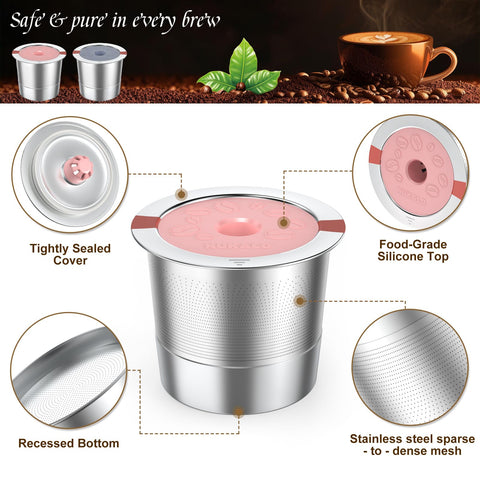 NUKALO rubber seal highlights a reliable, spill-free seal for consistent brews