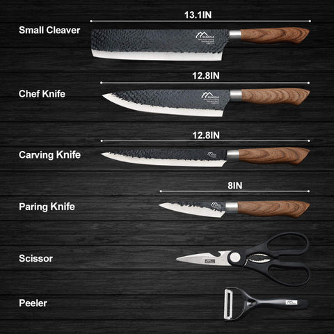 Numola 8-inch chef knife ready for precise slicing in daily cooking.