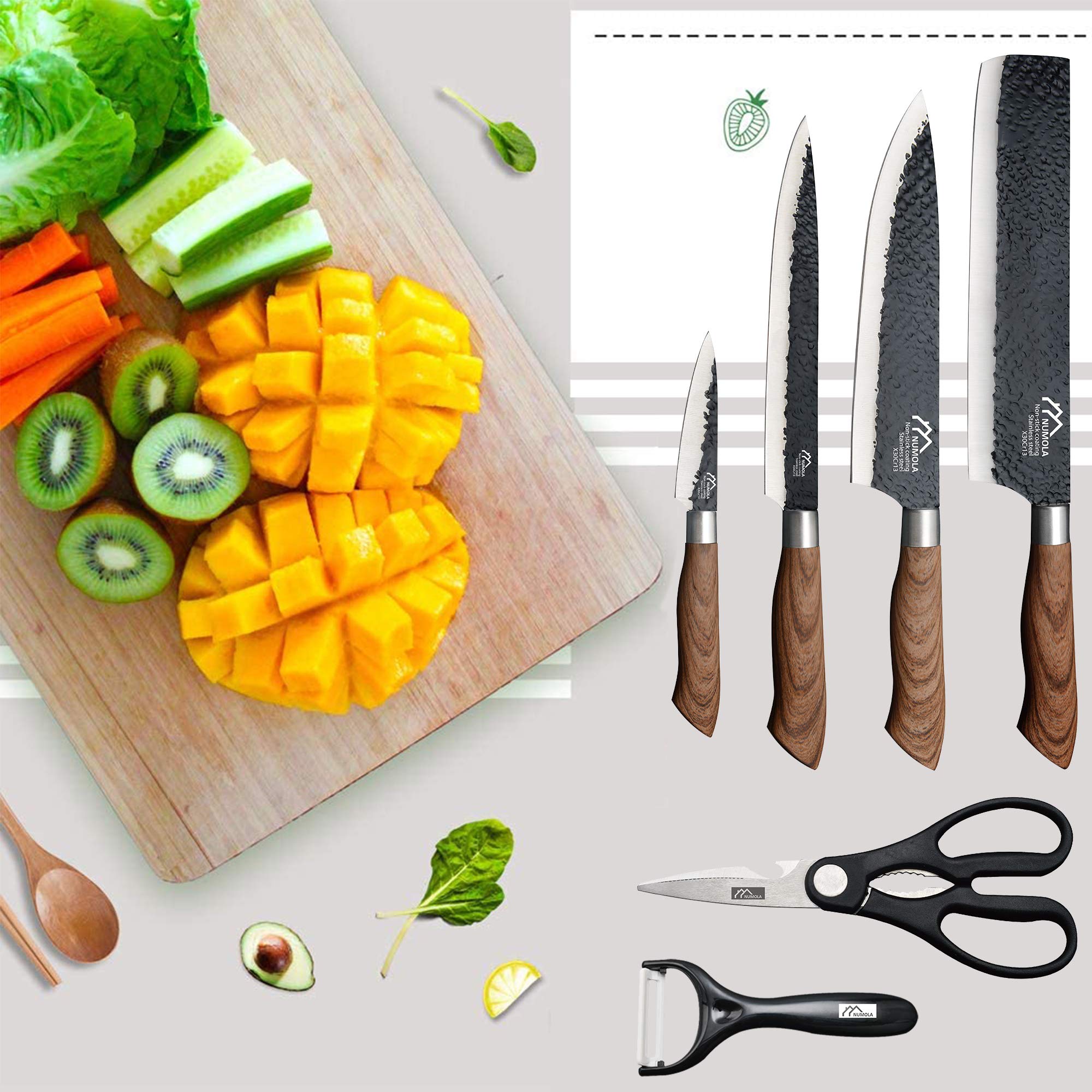 Numola ceramic peeler for smooth fruit and veggie prep.