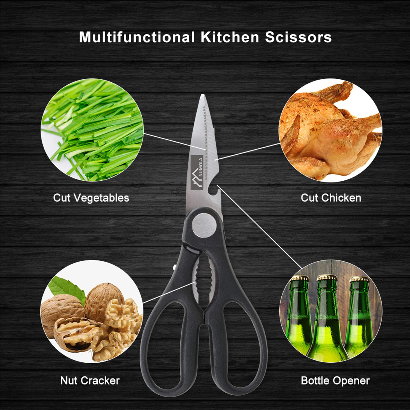Numola household scissor for quick trimming and versatile use.