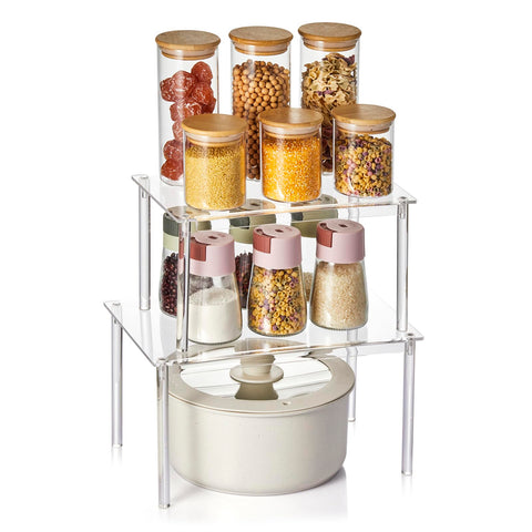 Nuoex Clear Acrylic Display Riser elevates items for easy visibility and access.