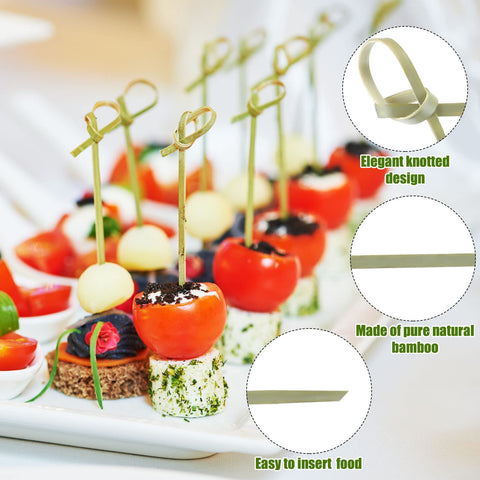 Nuogo 300-pack bamboo picks for versatile party servings.