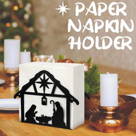 Nuogo nativity decor napkin holder for dining table ambiance.
