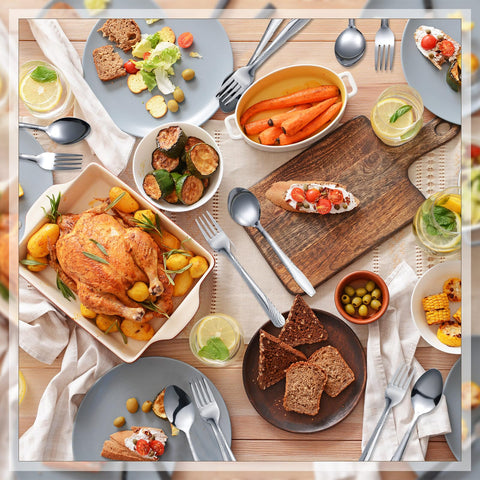 Ideal for gatherings and dinner parties with sturdy, balanced utensils.