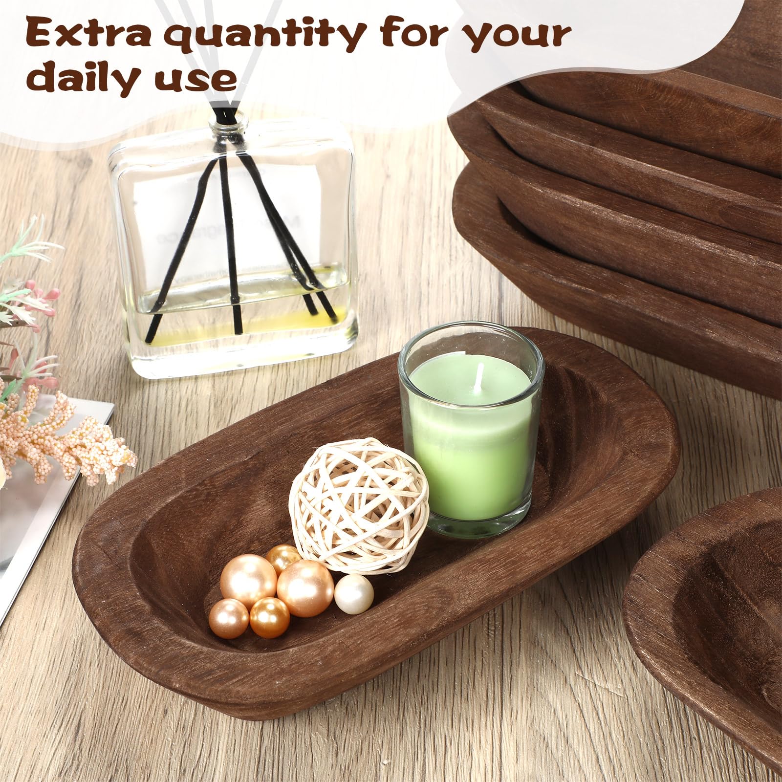 Nuogo wooden bowl with antique finish adds character and texture to any display.