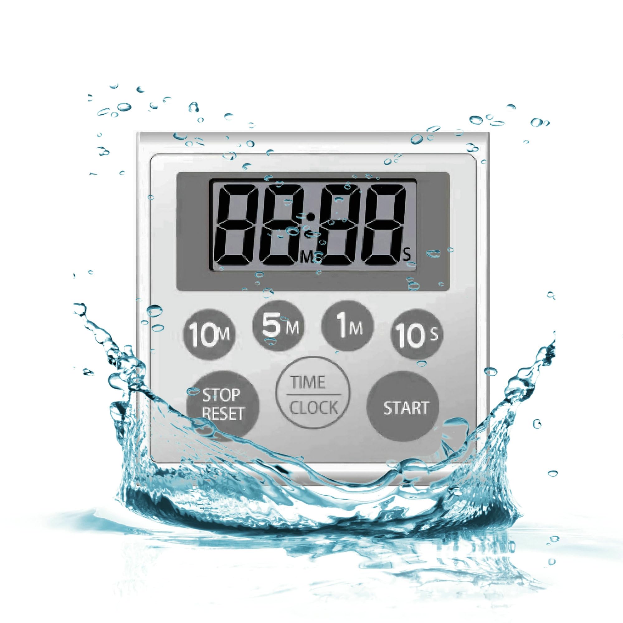 NUOSWEK digital timer with waterproof shower timer for reliable time tracking.